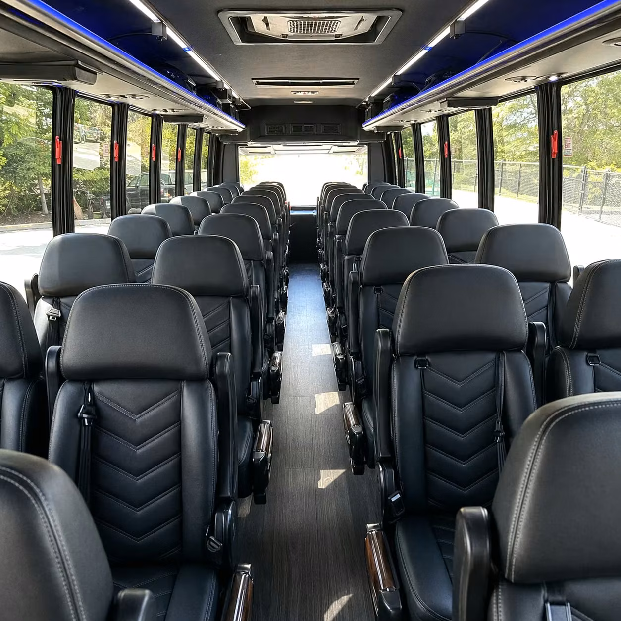 25 passenger minibus interior
