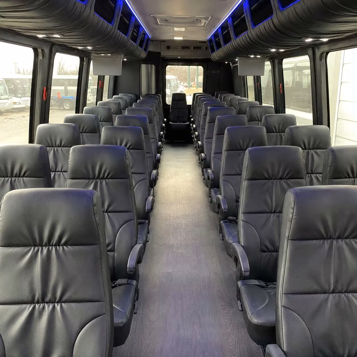 28 passenger minibus inside
