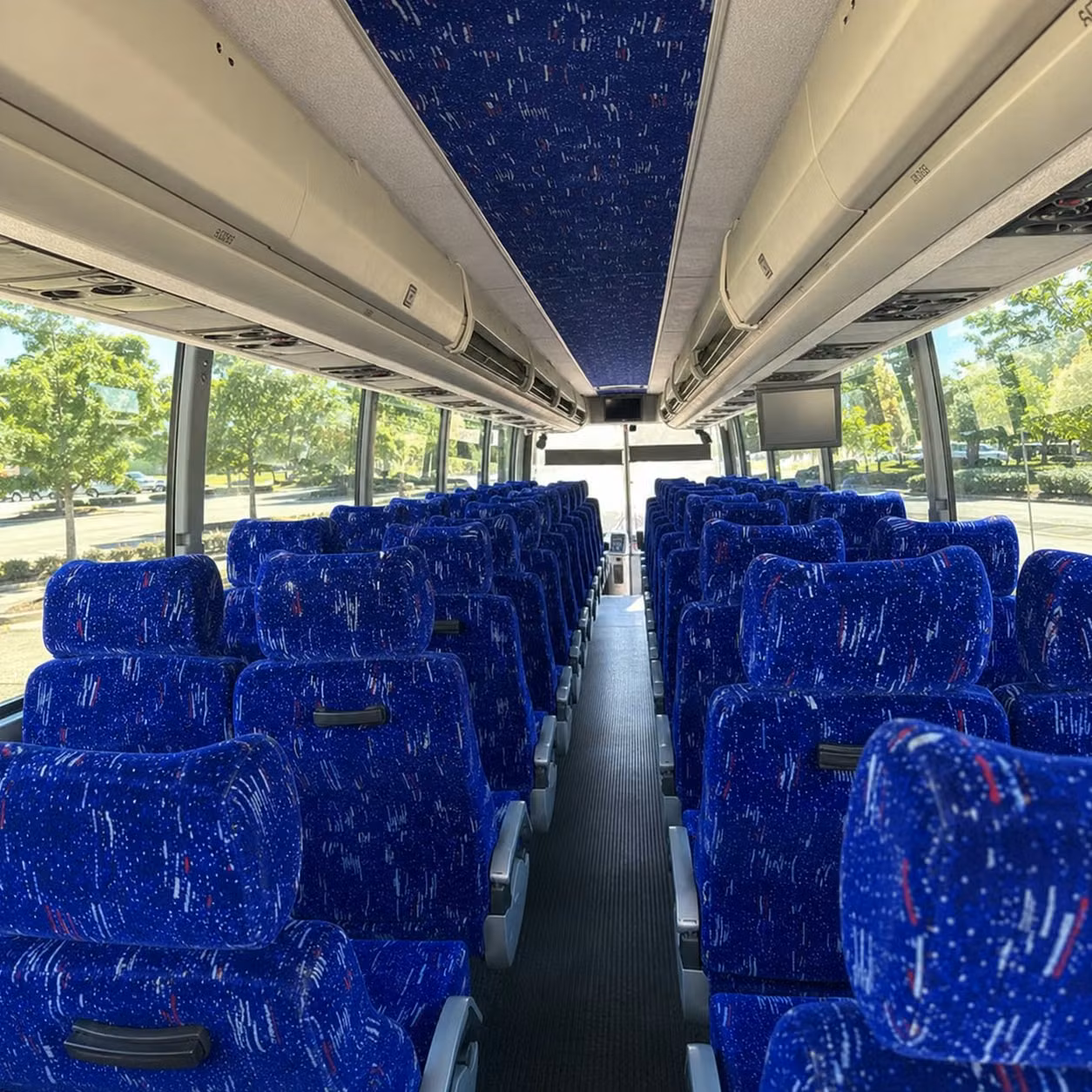 cambridge charter bus rental interior
