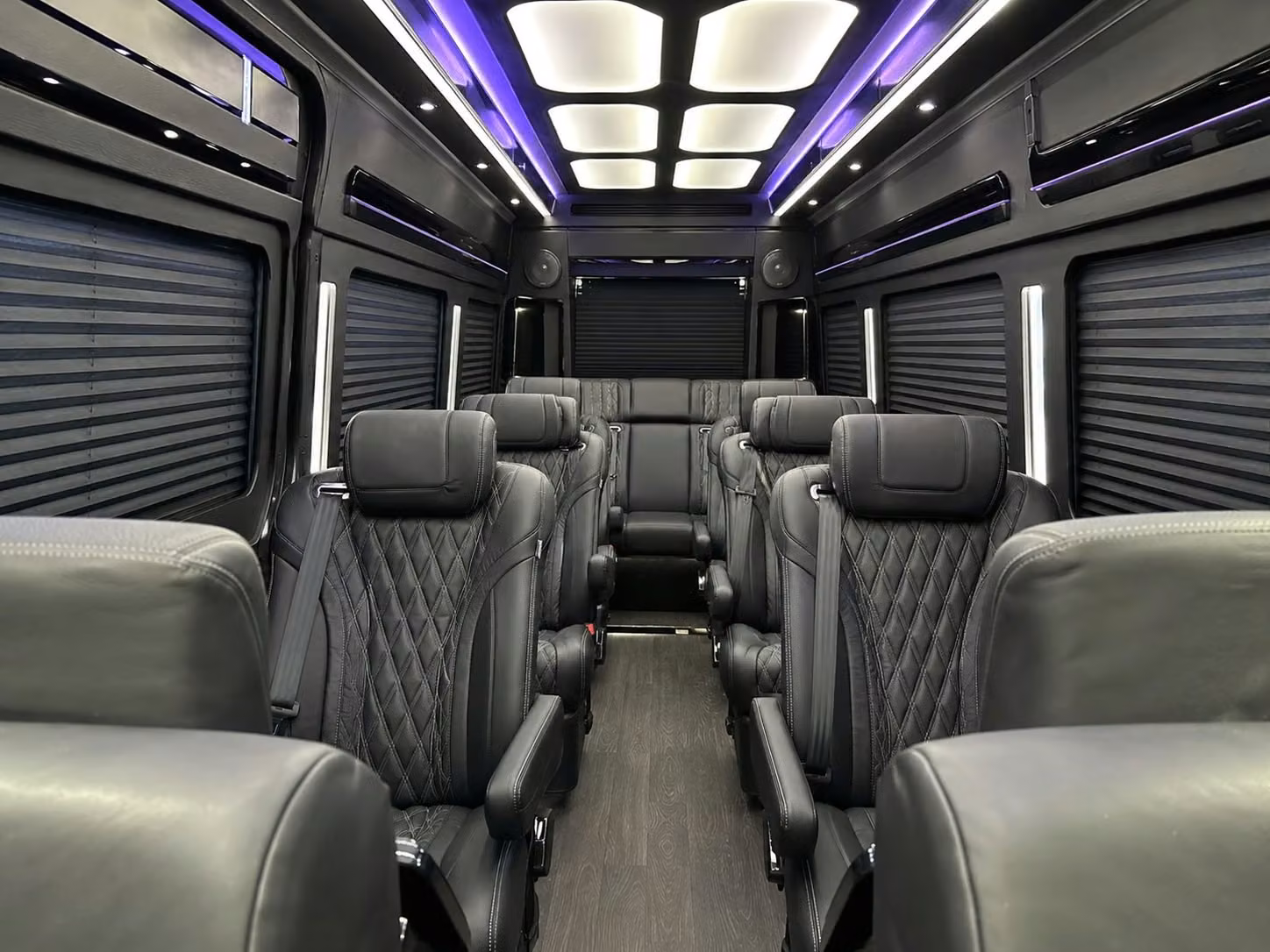 sprinter van with driver inside